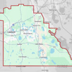 Map of Polk County, FL