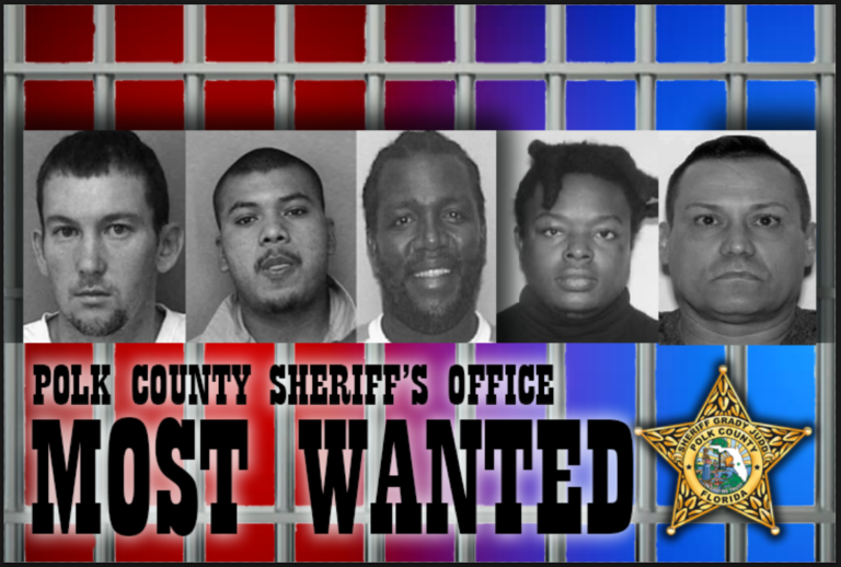 Five of the Most Wanted Polk County Fugitives Have Active Warrants. You Might Be the Key to Finding Them.