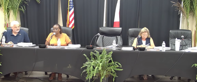 Fort Meade Commissioners discuss the water and wastewater plant at the June 9, 2026 City Meeting at the Community Center