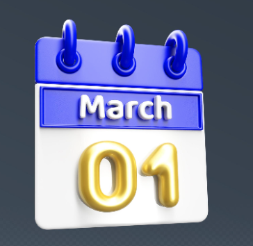 MAR 1 Calendar