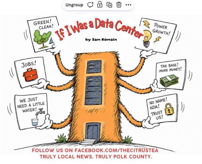Polk County GOP Chairman Delivers Dr. Seuss-Style Poem on Data Centers at Lakeland City Commission Hearing
