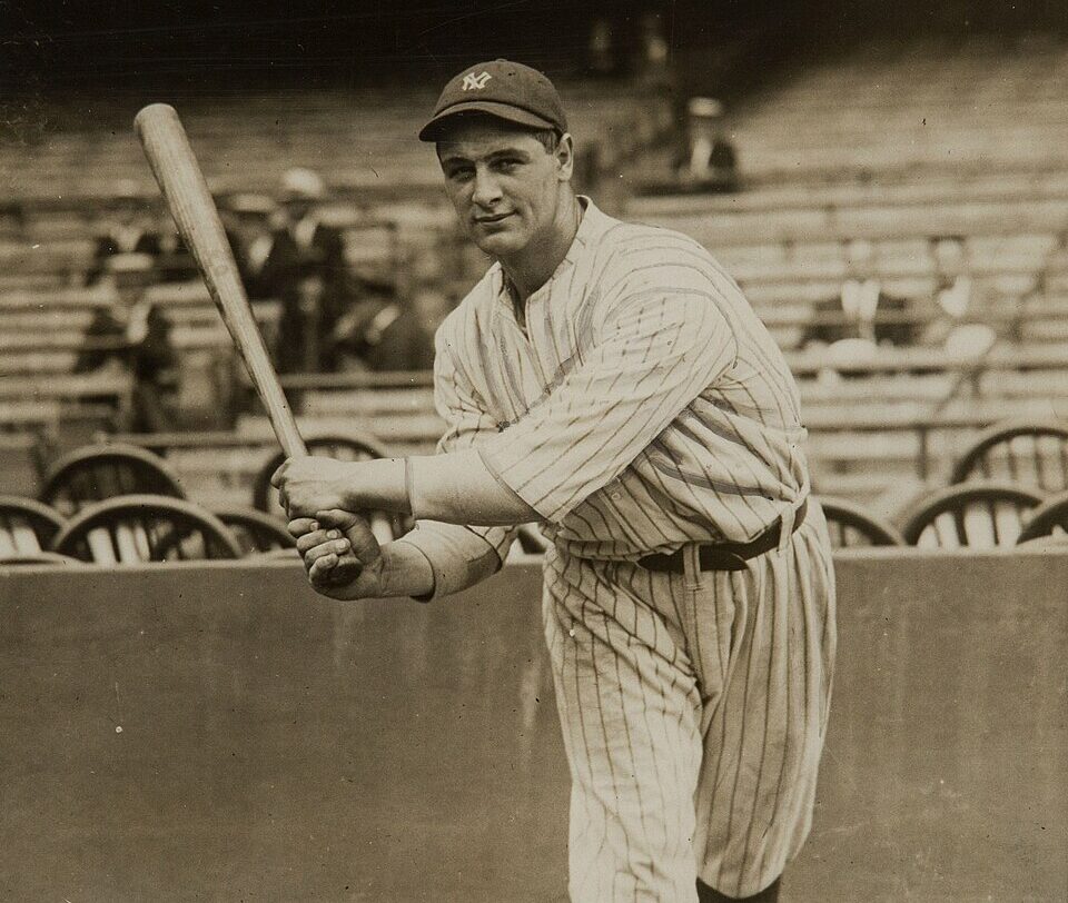 Lou Gehrig as a new Yankee, June 11, 1923. Wikimedia Commons (public domain). Source: commons.wikimedia.org/wiki/File:Lou_Gehrig_as_a_new_Yankee_11_Jun_1923.jpg