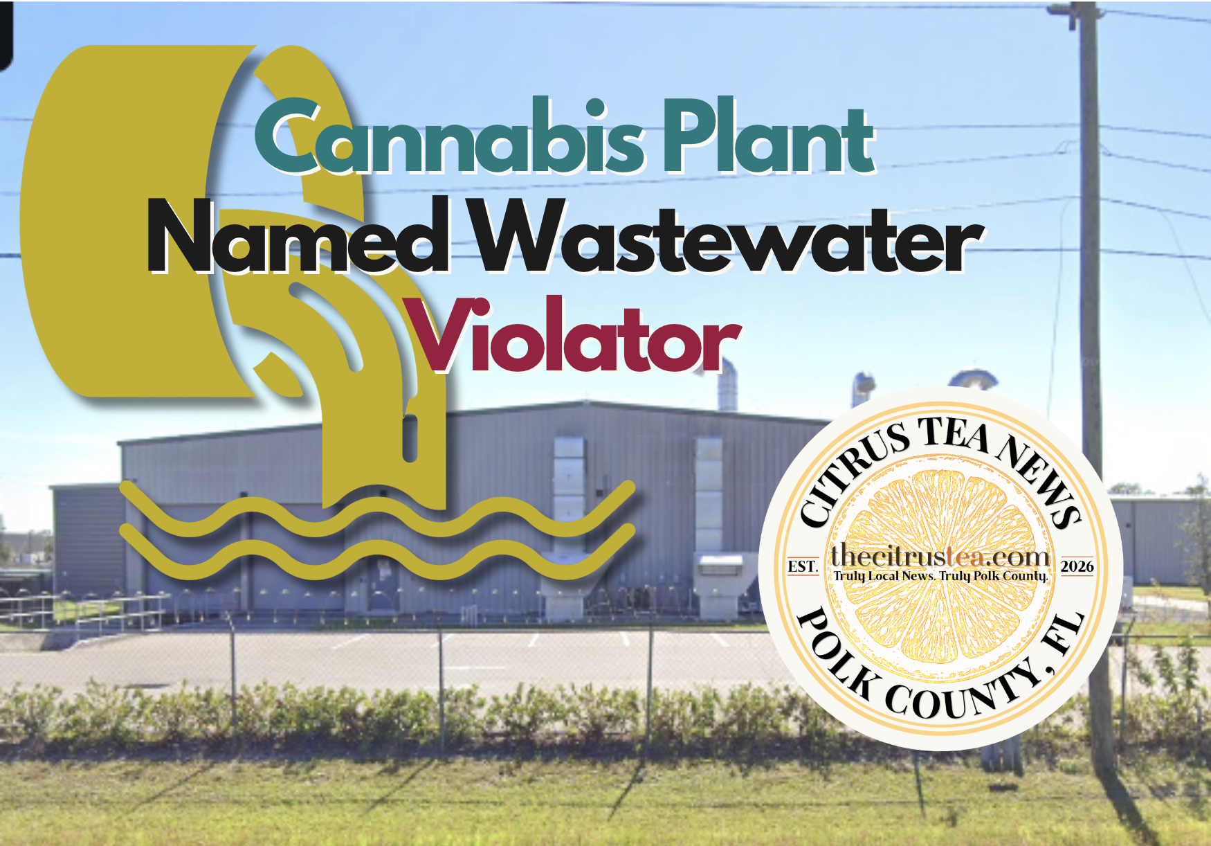 Auburndale wastewater violator notice naming the Insa cannabis facility on Hobbs Road over molybdenum discharge