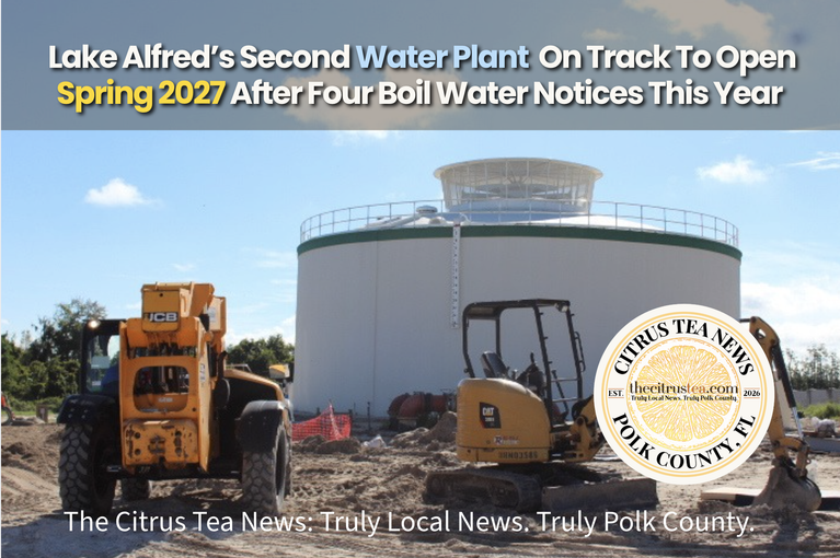 Lake Alfred Water Treatment Plant under construction and set to open spring 2027