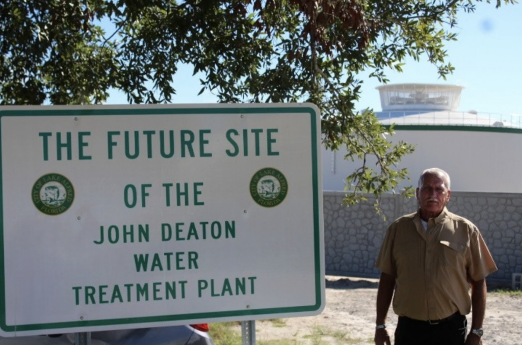 John Deaton at Lake Alfred's newest water plant