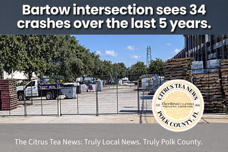 Lowe's Home Improvement parking lot exit near North Wilson Avenue in Bartow, Florida