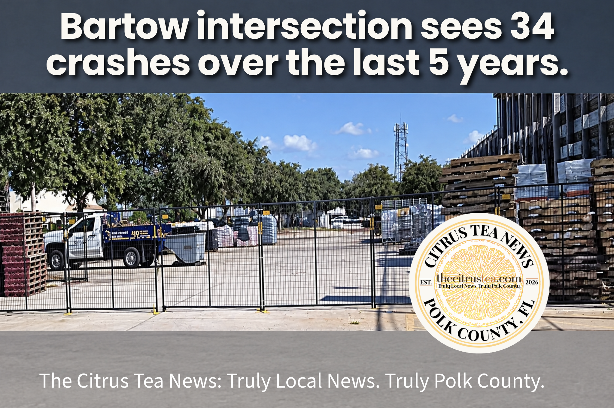Lowe's Home Improvement parking lot exit near North Wilson Avenue in Bartow, Florida