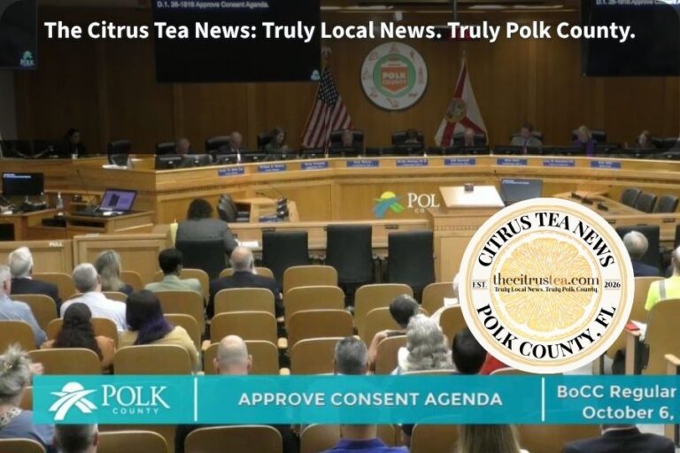 The Polk County Commission boardroom in Bartow, Florida, where commissioners voted to end social media comments