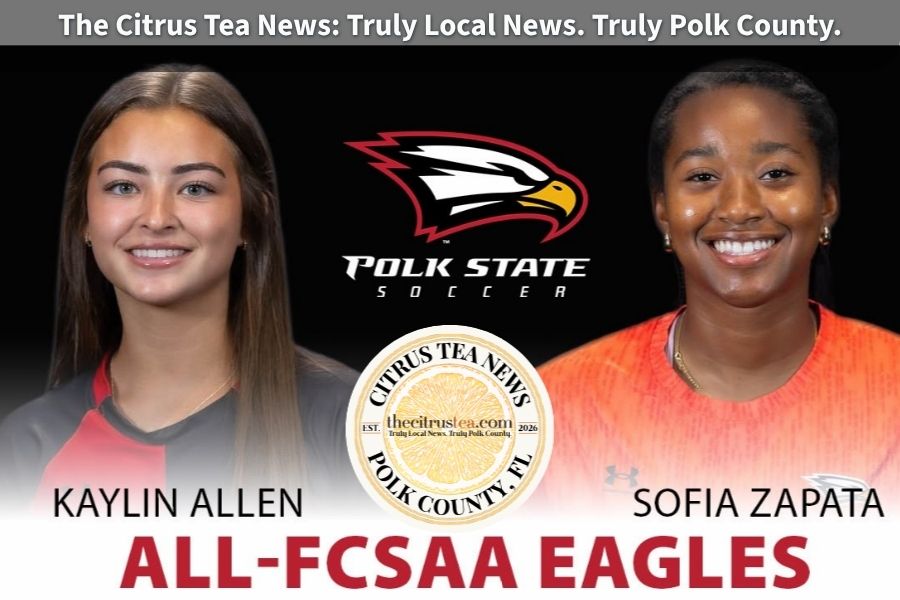 Polk State College soccer players Kaylin Allen and Sofia Zapata named to the All-FCSAA Team