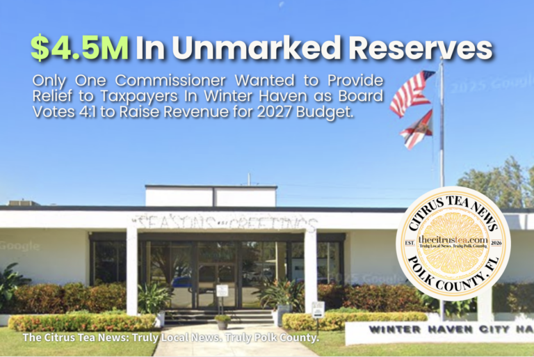 Winter Haven City Hall, where commissioners adopted the Winter Haven millage rate for 2026-27