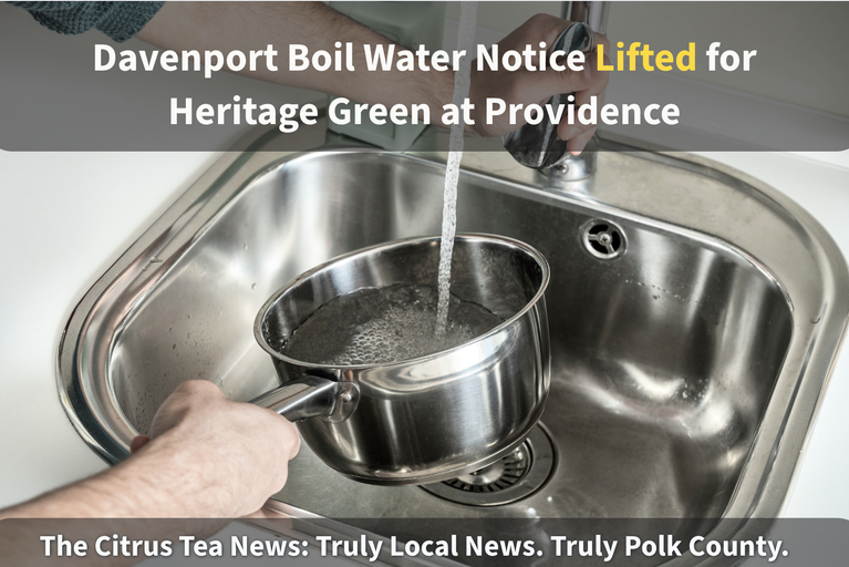 Davenport FL boil water notice lifted