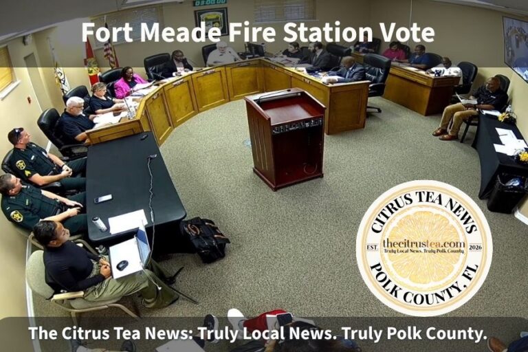 Fort Meade fire station on North Albritton Avenue in Fort Meade, Florida