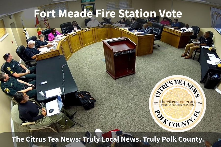 Fort Meade fire station on North Albritton Avenue in Fort Meade, Florida
