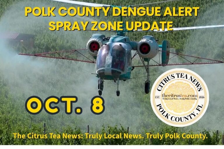 Polk County still under a mosquito-borne illness advisory: Where Crews Are Spraying After a Local Dengue Case (Updated Oct 8.)